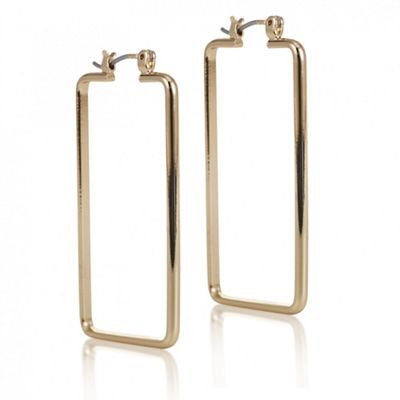 Designer rose gold rectangular earring